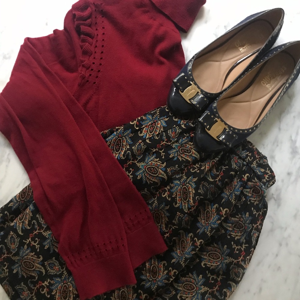 SEA, Silk lined skirt